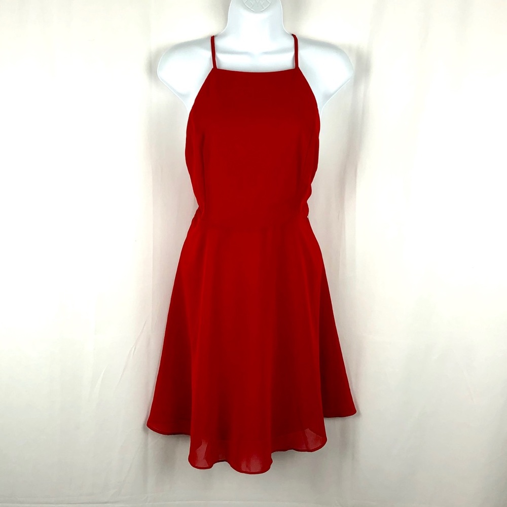 Lulu’s adjustable spaghetti strap mini dress NWT M